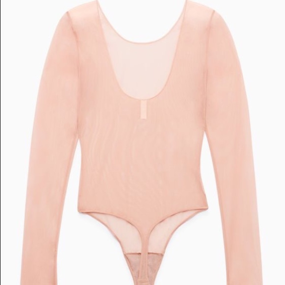 Aritzia Le Fou Wilfred Hautot nude mesh bodysuit